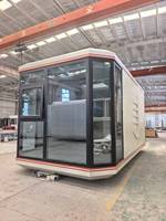 CHENGGANG 6.06m Maison mobile moderne en acier, appartement préfabriqué modulaire en conteneur, capsule spatiale détachable, bureau à usage extérieur