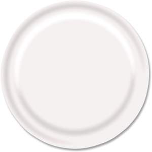 Platos de Papel Blancos para Comida de AJM Packaging, 9 Pulgadas de Diámetro, 1,000 Unidades por Caja, para Fiestas y Restaurantes - Product Image 2
