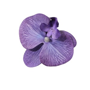 Accessoire pour cheveux en forme d'orchidée Phalaenopsis, grande fleur en soie, style vintage, accessoire de photographie de mariage - Product Image 5
