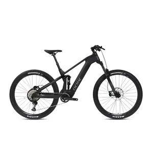 2023 Wholesale Bafang M820 mid drive motor carbon full suspension electric mountain e mtb bike bicycle with dropper post