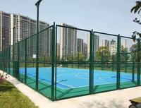 Clôture en treillis métallique galvanisé haute résistance avec revêtement vinyle pour la sécurité périmétrique des cours résidentielles et des terrains de sport