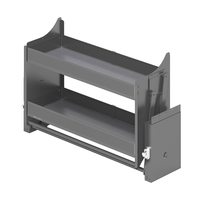 ARTSTEEL Armário Superior Moderno de Duas Camadas com Sistema de Amortecimento, Unidade de Despensa em Alumínio Durável e Ecológico, Cesto Elevatório de Fácil Acesso
