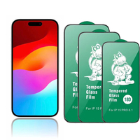 Protection d'Écran en Verre Trempé Anti-Choc Airbag 18D pour iPhone 15 16 Pro Max Film Protecteur pour Écran Xiaomi Samsung