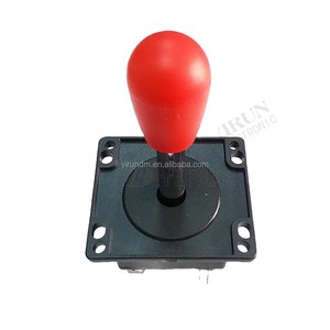 Joystick Arcade Estilo Español con 4 Microinterruptores, Bola Superior Roja y Negra, Repuestos para Máquinas de Juego - Product Image 2
