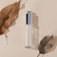 Flacon pulvérisateur plat en verre de 30 ml Teletubbies, essence d'acide hyaluronique, huile polie à l'aiguille, dilution de ligne fine, 100 pièces