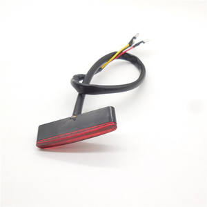 Accessoires pour motos, petit feu arrière pour scooter électrique, feu de freinage et de positionnement, petit feu de freinage pour moto, feu arrière LED 3 fils - Product Image 3