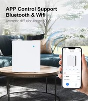 Diffuseur d'arômes commercial mural intelligent avec contrôle par application WiFi, capacité de 500 ml, couverture de 1500 m³, garantie d'un an