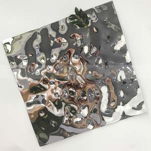 EX353 Customized Stainless Steel <b>Mirror</b> Water Ripple Gold Panel Color Ceiling or Wall Decorating of Stainless Steel <b>Sheets</b> - Product Image 5