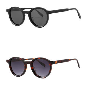 GLT96161S Gafas de sol populares Polarizadas Pesca Conducción Marcos redondos Marco transparente Gafas de sol Mujer Tonos personalizados Logo - Product Image 3