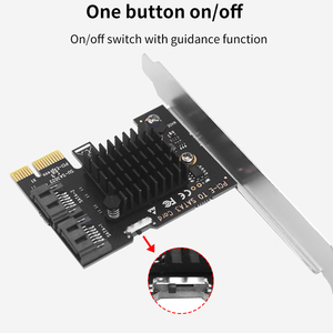 TISHRIC Sıcak Fırsat PCIe 1X - 2 Portlu SATA Genişletme Kartı, Önyükleme Fonksiyonlu Anahtarlı - Product Image 3