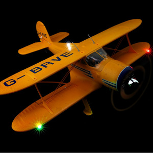 Aereo Telecomandato 2.4GHz Wltoys A300, Modello Beech D17S 3D/6G LED, Grande Aereo da Caccia DIY Assemblabile in Plastica, Biplano RC - Product Image 3