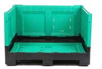 Bac de stockage pliable en plastique, conteneur de vrac pliable, robuste, empilable, pour entrepôt, logistique, déménagement, emballage, personnalisable