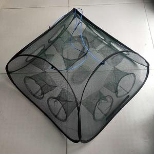 5/9/13 trous pliés Portable trou automatique pêche piège à crevettes filet de pêche crevettes <span class=keywords><strong>carpe</strong></span> attrape Cages filets à mailles piège à crabe - Product Image 2