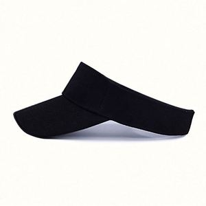 Wholesale Outdoor Wide Brim Sun Visor Cap Solid Color Summer Unisex Custom Sports Cycling Breathable Comfort - Product Image 4