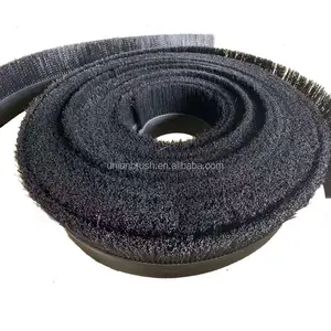 Brosse d'abattement de pulvérisation de moustaches de roue résistant aux hautes températures Brosse à bande rigide en nylon
