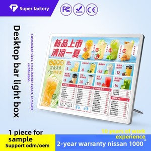 Led chiếu sáng dấu hiệu quảng cáo hình chữ nhật <span class=keywords><strong>menu</strong></span> bảng hiển thị giá tùy chỉnh danh sách đặt hàng hộp Đèn tùy chỉnh - Product Image 5