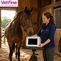Unité de radiographie numérique portable pour hôpital vétérinaire, système de radiographie manuel à écran tactile pour diagnostic d'urgence en soins intensifs vétérinaires