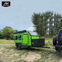Remorque en fibre de verre de luxe, camping-car, caravane avec réfrigérateur