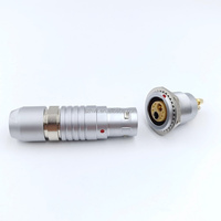 Compatible con conector de aviación de Metal Circular de la serie B, enchufe de equipo médico, tapón de rosca de tipo desenchufado