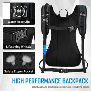 新しい屋外高品質ハイドレーションスポーツサイクリングバイクバッグパックバックパック男性女性5Lランニングバッグブラックランニングベスト - Product Image 2