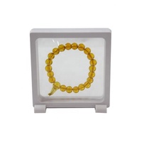 Boîtes d'emballage pour bracelets en plastique carrées personnalisées avec logo, 9x9x2 cm