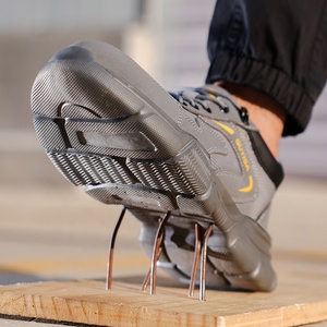 GUYISA Solid EVA <span class=keywords><strong>scarpe</strong></span> <span class=keywords><strong>antinfortunistiche</strong></span> da lavoro Sole nuova serie Grey ultraleggera Standard europea punta in acciaio microfibra superiore invernale adatto - Product Image 2
