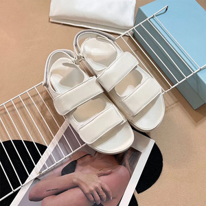 Nhà Máy Trực Tiếp Bán Buôn Phụ Nữ Dép Phẳng Móc Và Vòng Lặp Fastener Dép Thể Thao Cho Người Phụ Nữ Thiết Kế Dép Da Phụ Nữ - Product Image 6