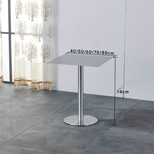 โต๊ะกาแฟสแตนเลสสไตล์อุตสาหกรรมที่ทันสมัยเหมาะสำหรับร้านน้ำชาร้านอาหารร้านขนมและเบเกอรี่ - Product Image 2