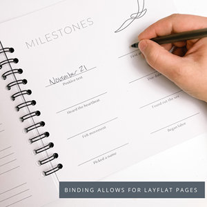 LABON <strong>Pregnancy</strong> Journal Modern Square Personalized <strong>Planner</strong> <strong>for</strong> Tracking Baby Gift <strong>for</strong> First Time Moms - Product Image 5