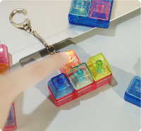Vigreat 2025 nouveau Clicker pas cher Asmr mécanique mignon crémeux chat jouet calme paillettes Fidget clavier porte-clés pour adultes