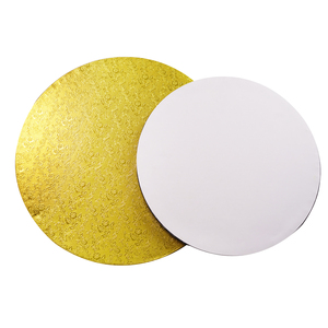 Base à gâteau de 12 pouces à motif de feuille d'érable Tambour à gâteau d'anniversaire rond noir blanc or argent - Product Image 4