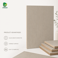 Panneau MDF décoratif linéaire de première qualité, écologique, résistant à l'humidité, imperméable, ignifuge, 18 mm, faible contraste, pour armoires, E0