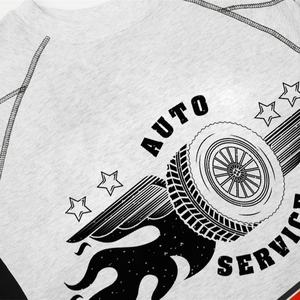 เสื้อยืด Y2K หนาสองสีเสื้อยืดลายโลโก้ตามสั่ง - Product Image 5