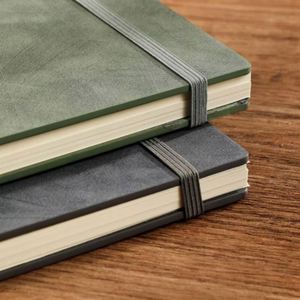 Wholesale PU Leather Mini A5 Legal Pad Business Spiral Notepad with 100 Sheets Customized <b>Journal</b> Stationery - Product Image 3