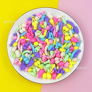 Spring Colored Fruit Shaped Acrylic Beads For Children Diy Jewelry Making Bracelet <b>Necklace</b> Accessories Mixed Colors - Product Image 3