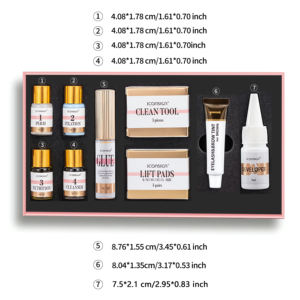 Kit de rehaussement et teinture des cils et sourcils en gros avec teinture pour cils et sourcils - Product Image 4