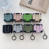 Airpods Pro 3 2 için Gelişmiş Yaratıcı Stereoskopik Çekçekli Çanta, Tutucu Halka Kulaklık Kılıfı ile AirPods 4 için Bagaj Çantası
