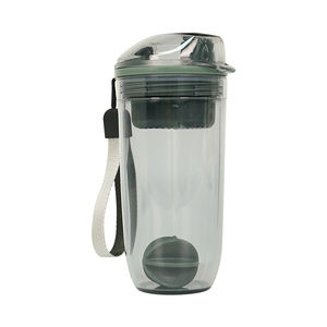 Botella Mezcladora de Proteínas Portátil de Plástico de 500/600 ml con Logotipo Personalizado, Vaso Mezclador para Gimnasio y Deportes, Botella de Agua para Jugos - Product Image 2