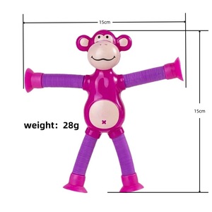 Juguete de mono de tubo elástico con ventosa, brazos flexibles para aliviar el estrés, juguete unisex para niños de 2 a 4 años - Product Image 5