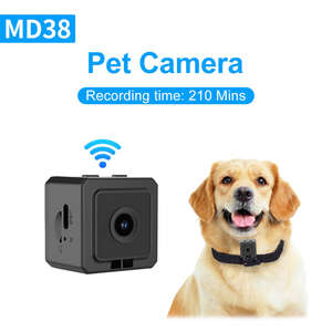 Caméra d'action intelligente WiFi HD 1080P Heartpaws pour animaux de compagnie, carte 32 Go, matériau ABS, batterie 10 heures, modèle MD38, pour chiens, extérieur, iOS - Product Image 1