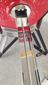 Gril en céramique d'arrière-cour extérieur de 24 pouces fumeur Kamado vente en gros Pit patron Parrila énorme Barbecu Allemand chariot à Cocktail fumeur - Product Image 5