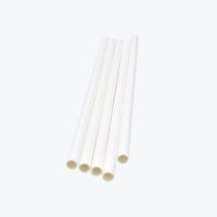 Usine blanc bagasse pailles 8 pouces 100% biodégradable canne à sucre bagasse pailles à boire maison compostable