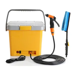 Custom logo portable 12V 100W car pressure washer washing cleaning tools equipment