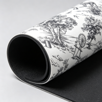 Tapis de yoga antidérapant en TPE, semi-ovale, de luxe, absorbant les chocs, sur mesure, longueur 183 cm, avec guide de posture