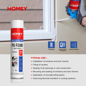 Homey siêu mạnh Polyurethane bọt PU phun gắn cửa ra vào và cửa sổ dính PU bọt - Product Image 3