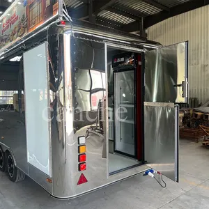 Chariot de vente ambulante en acier inoxydable pour snacks, remorque mobile de restauration rapide d'extérieur avec certification COC - Vente chaude - Product Image 6