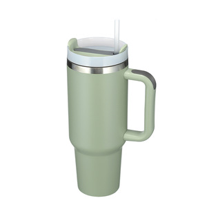 40oz Stainless Steel Vacuum Tumbler Straw for Travel <b>Mug</b> Handle Double Wall Insulated 6-12 Hours Thermal Insulation BPA-Free - Product Image 2