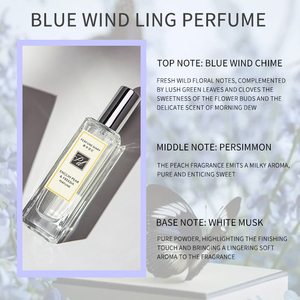 Venta al por mayor de fábrica JEAN MISS Eau de Toilette para <span class=keywords><strong>mujer</strong></span>, tamaño de muestra, spray portátil plano, <span class=keywords><strong>perfume</strong></span> <span class=keywords><strong>Blue</strong></span> Wind Chime English Pear Freesia - Product Image 5