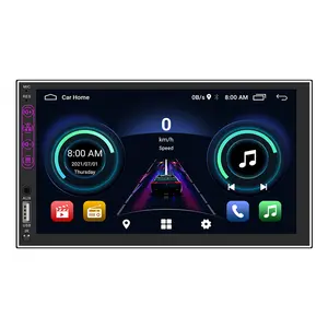 USB Bawaan Murah Sistem Musik FM 7 Inci 2 Din Android Audio Video Mobil Stereo Radio Multimedia DVD Player untuk Toyota