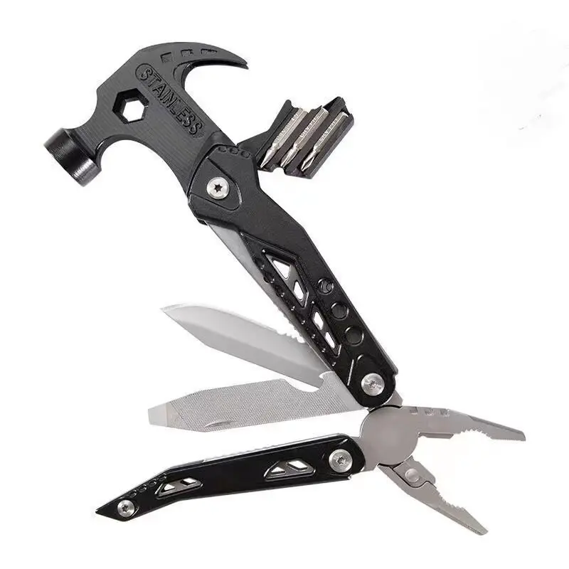 Multitool Camping Accessories Stocking Stuffers 14 In 1 Survival Hammer Tools Christmas Gifts Cool Gadgets